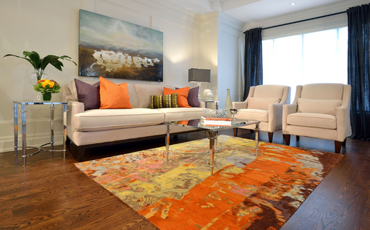 Warm Modern Living Area